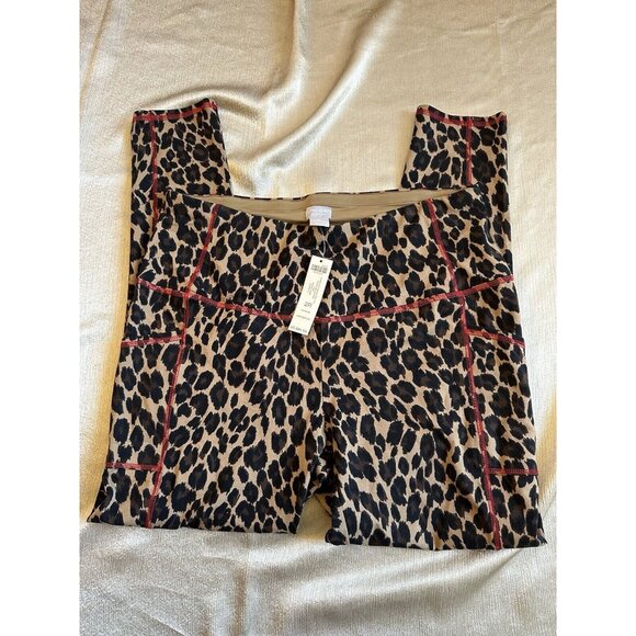 NEW Chico's Zenergy So Slimming Leopard Animal Print Legging Pant Size 2 (12/14) - Picture 2 of 11